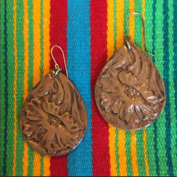 HANDMADE Jewelry - ARTISAN LEATHER LOOK EARRINGS SOOKIE S…